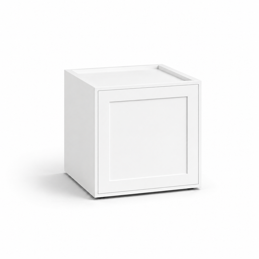 Slim Shaker White 15″ H Single Door Wall Cabinet
