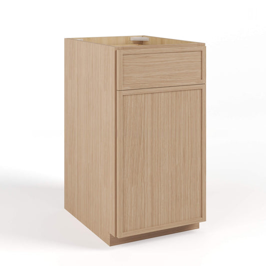 Wooden cabinet with a drawer on a white background ( USA Cabinets Outlet )