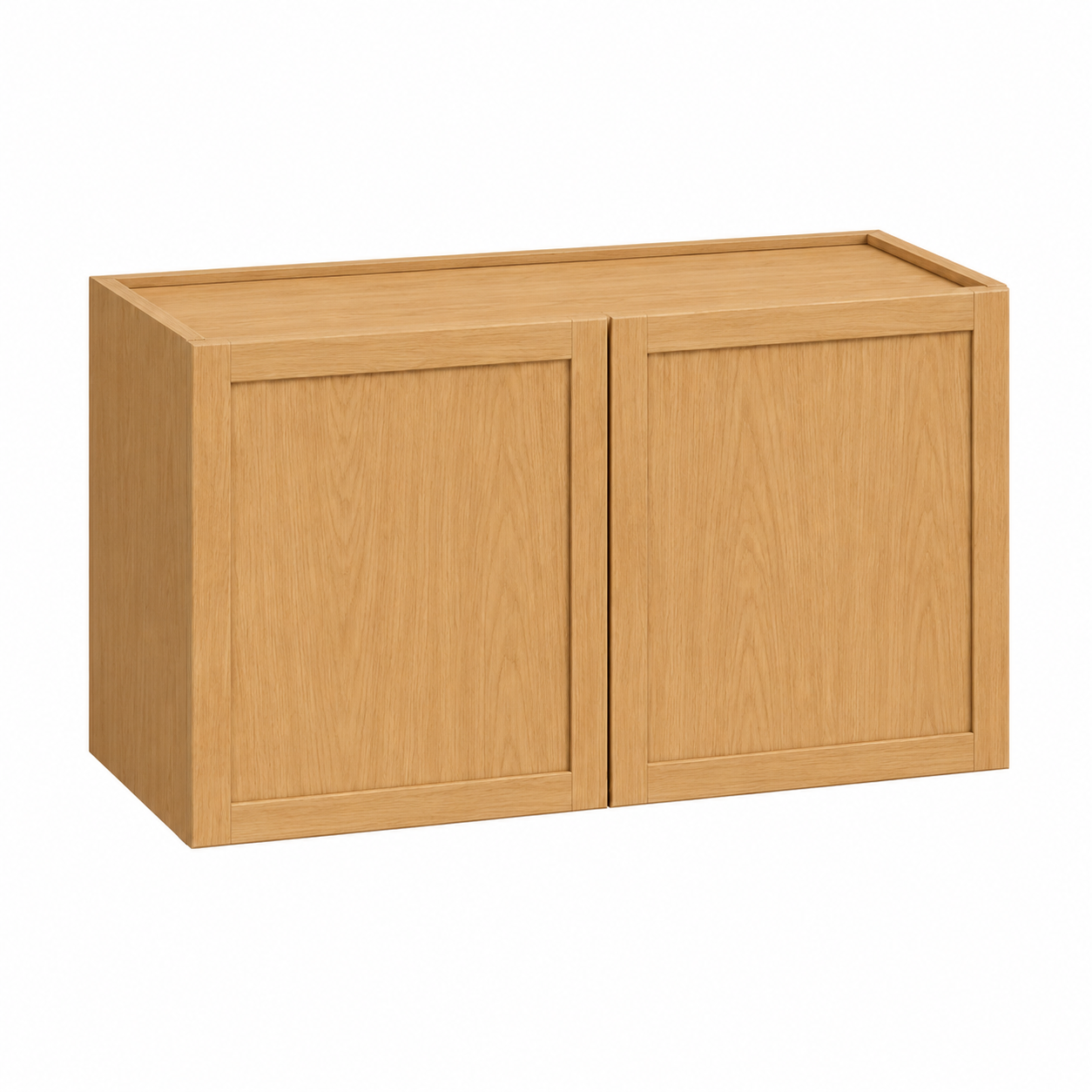 Slim Shaker Oak 18″ H Double Doors Bridge Cabinet