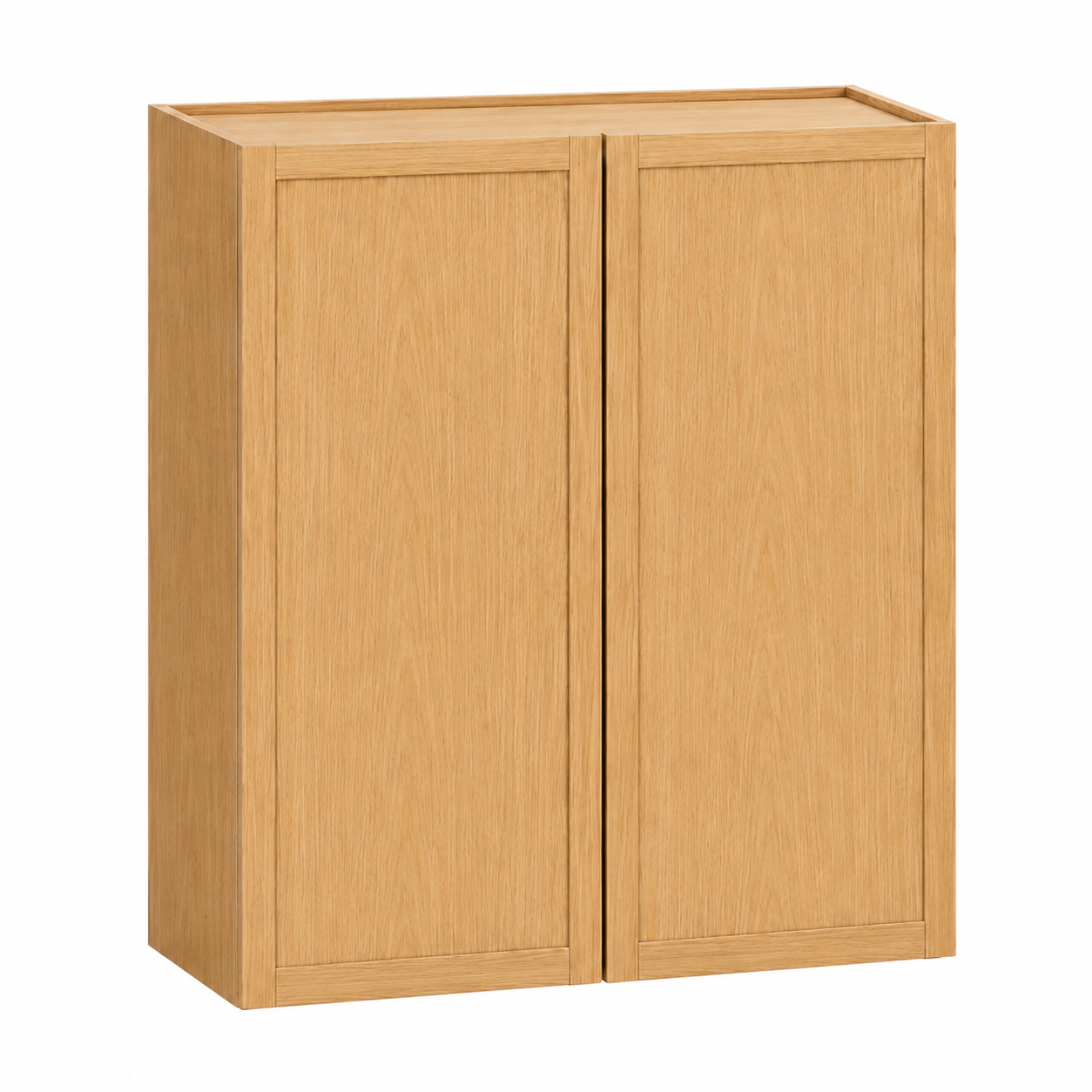 Slim Shaker Oak 42″ H Double Door Wall Cabinet