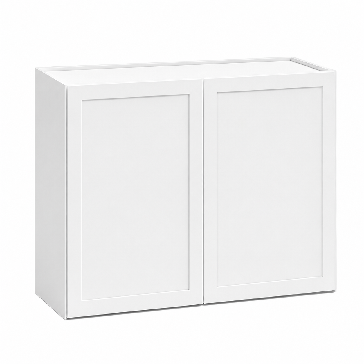 Slim Shaker White 24″ H Double Doors Bridge Cabinet