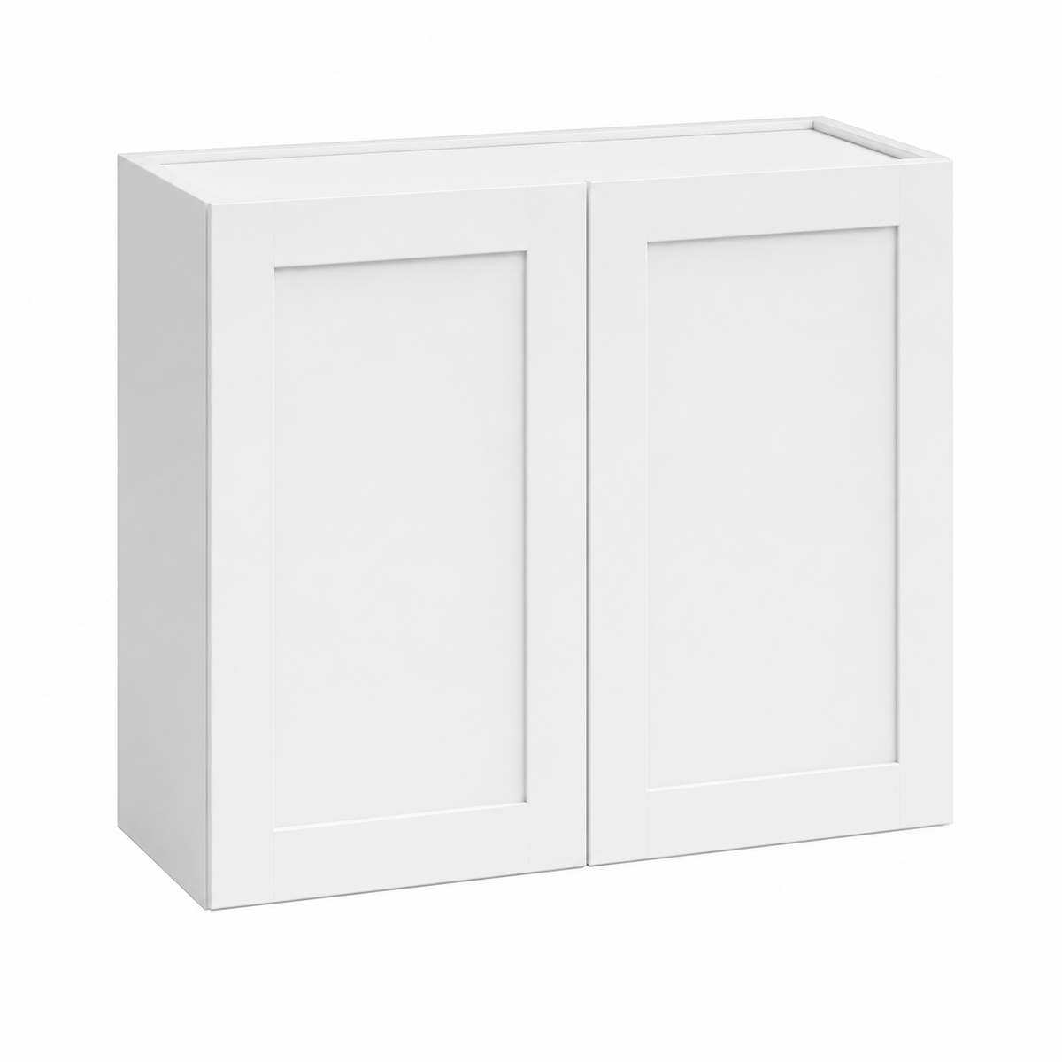 White Shaker 24″ H Double Doors Bridge Cabinet