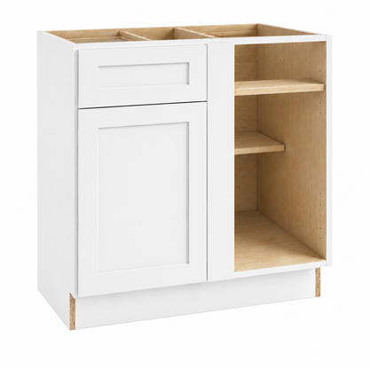 White Shaker Blind Corner Base Cabinet (L/R interchangeable)