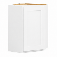 White Shaker Wall Diagonal Corner Cabinet – 27