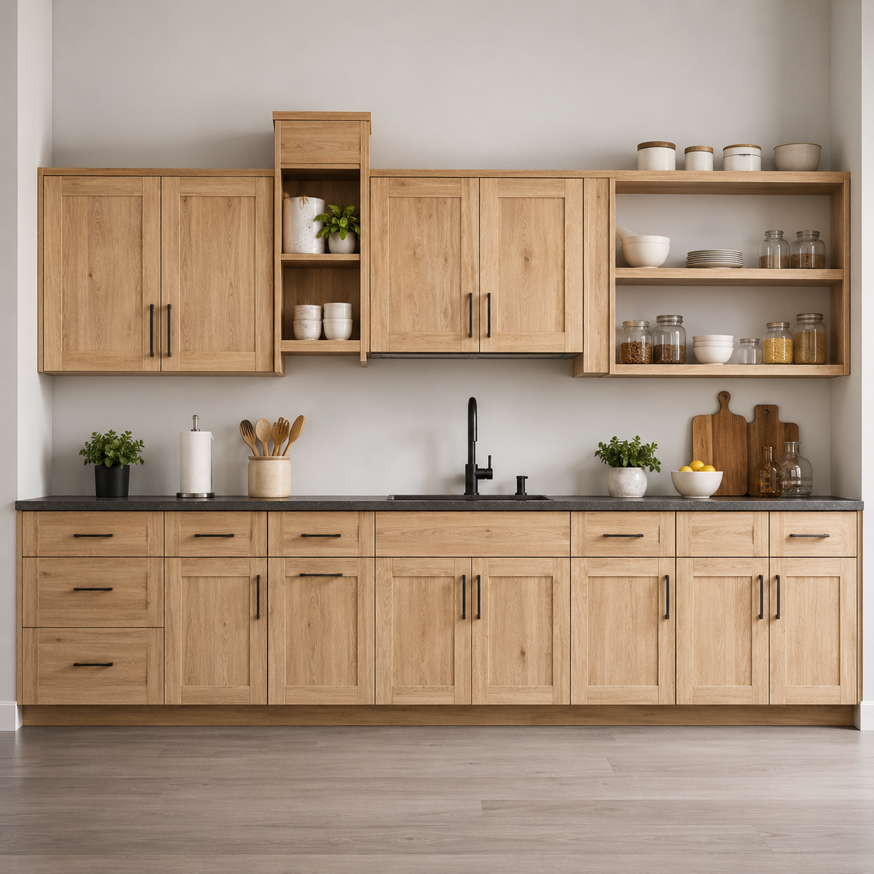 RTA Unfinished Shaker Kitchen Cabinets - Wholesale Pricing | USA Cabinets Outlet