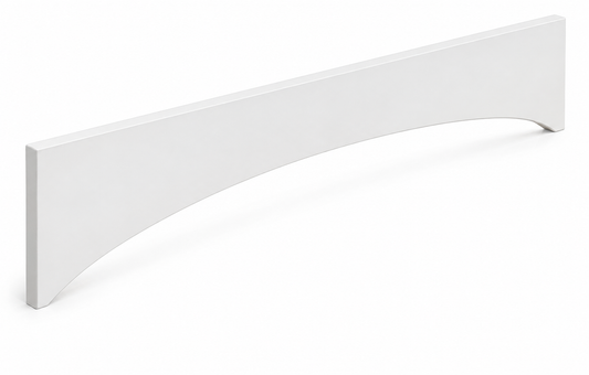 White Shaker Arched Valance