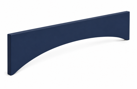 Navy Blue Shaker Arched Valance