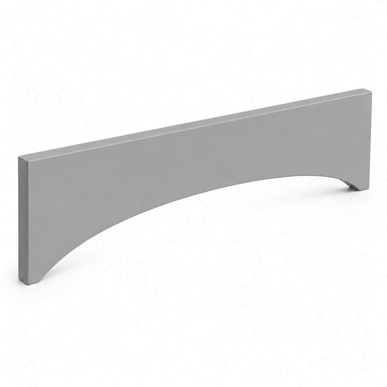 Gray Shaker Arched Valance