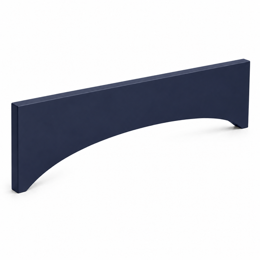 Navy Blue Shaker Arched Valance