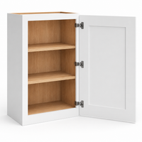 White Shaker 30″ H Single Door Wall Cabinet