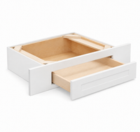 White Shaker Knee Drawer Vanity