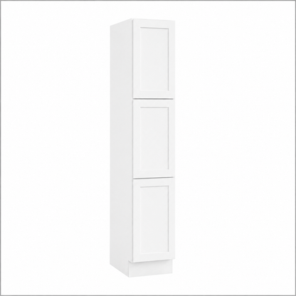 White Shaker 18”W Utility Pantry Cabinet with 2 Doors