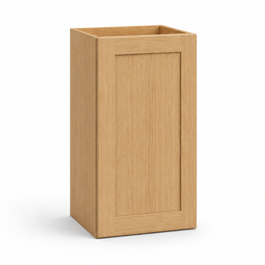 Natural Oak Shaker 30″ H Single Door Wall Cabinet
