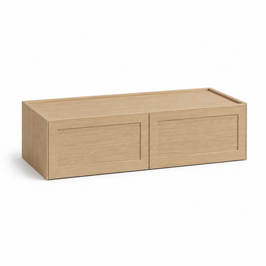 Slim Shaker Oak 12″ H Double Doors Wall Cabinet