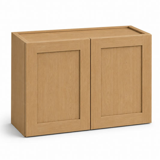 English Toffee Shaker 21″ H Double Doors Bridge Cabinet