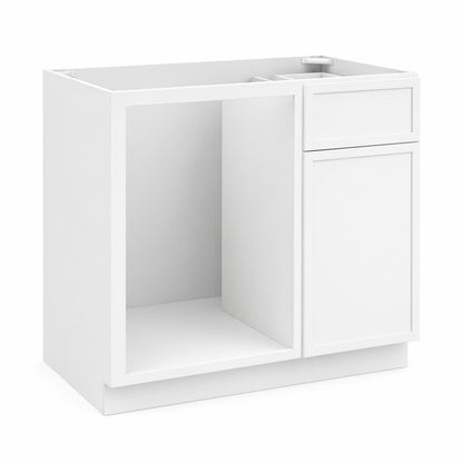 Slim Shaker White Blind Corner Base Cabinet (L/R interchangeable)