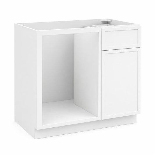 Slim Shaker White Blind Corner Base Cabinet (L/R interchangeable)